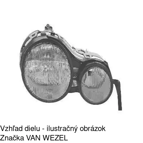 Hlavný reflektor POLCAR 501509-E - obr. 3