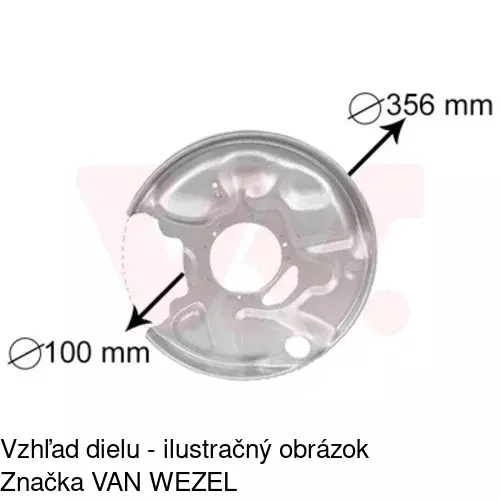 Brzdovy štít POLCAR 5015OT-5 - obr. 3