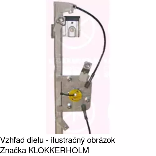 Mechanizmus sťahovania okna elektrický bez motora POLCAR 5016PSG1 - obr. 2