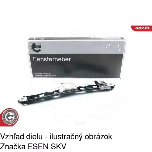 Mechanizmus sťahovania okna elektrický bez motora 5016PSG2 /POLCAR/ - obr. 2