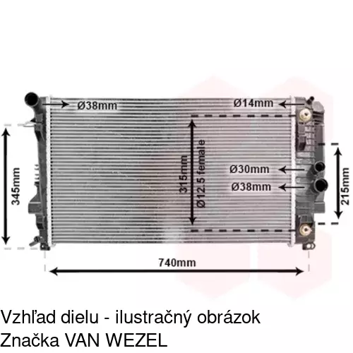 Chladiče vody POLCAR 504008-2 - obr. 3