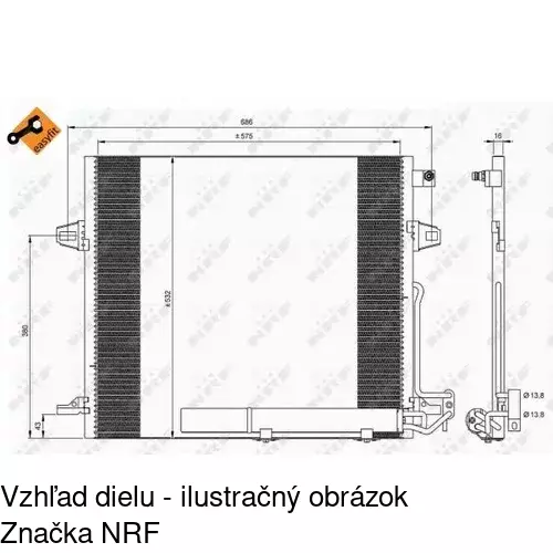 Chladiče klimatizácie POLCAR 5045K81X - obr. 1