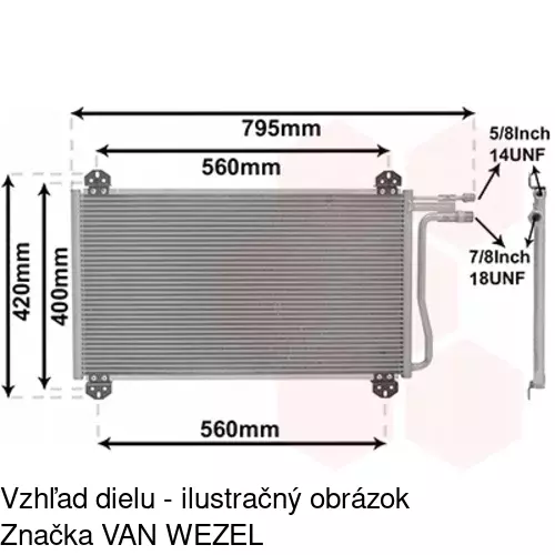 Chladiče klimatizácie POLCAR 5062K8C1 - obr. 3