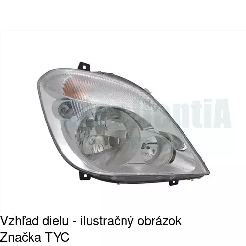 Hlavný reflektor POLCAR 506509-E - obr. 1