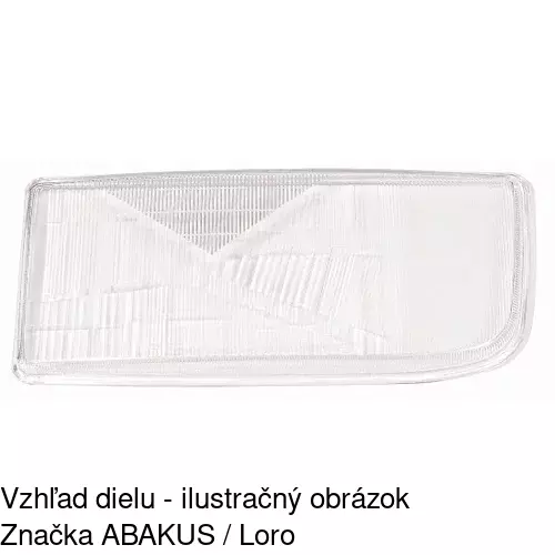 Sklo reflektora POLCAR 508011-U - obr. 1