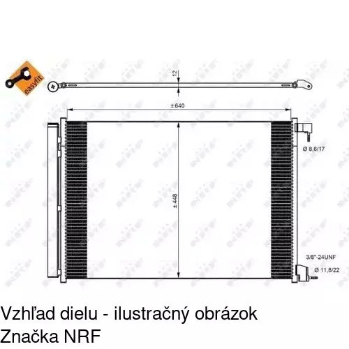 Chladiče klimatizácie 50F1K8C1 /POLCAR/ - obr. 1