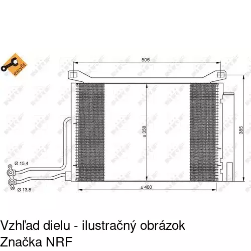 Chladiče klimatizácie POLCAR 5101K8C2 - obr. 1