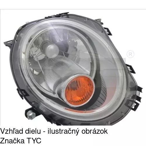 Hlavný reflektor POLCAR 510210-U