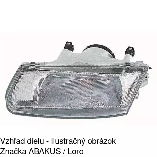 Hlavný reflektor POLCAR 521009-E - obr. 2