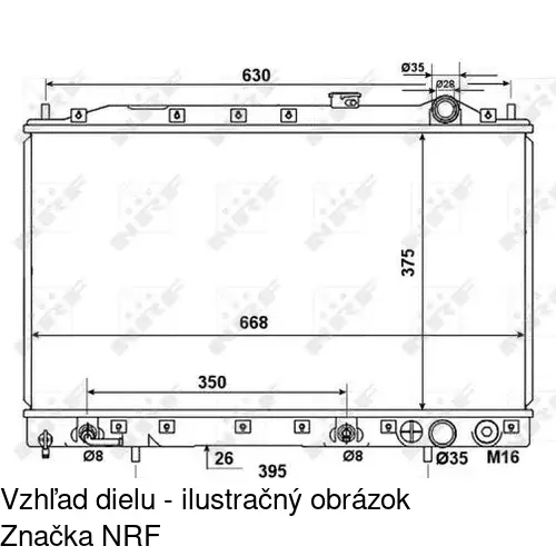 Chladiče vody POLCAR 521608-3