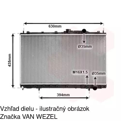 Chladiče vody POLCAR 521708-1 - obr. 2