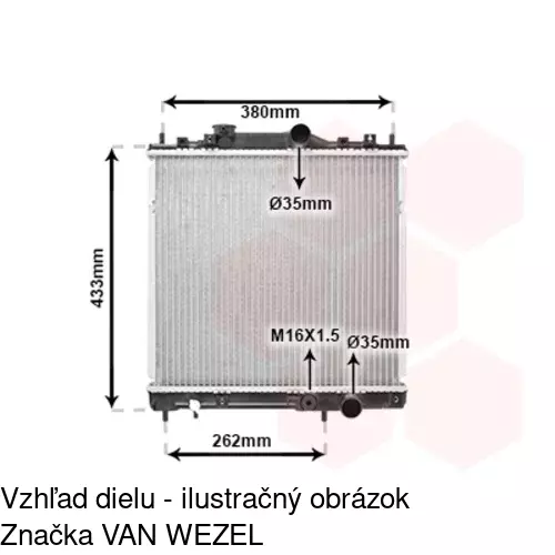 Chladiče vody POLCAR 521708-2 - obr. 2