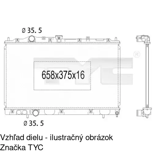 Chladiče vody POLCAR 523108-1