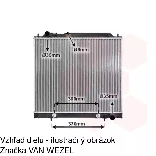 Chladiče vody POLCAR 525008-3 - obr. 2