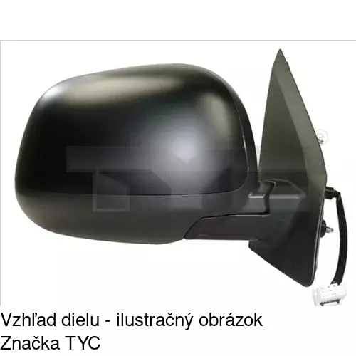 Rám vonkajšieho zrkadla POLCAR 526654PM