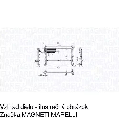 Chladiče vody POLCAR 527908-4 - obr. 1