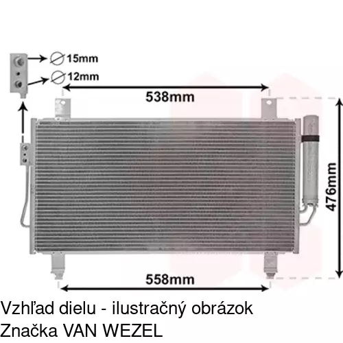 Chladiče klimatizácie POLCAR 52X1K8C1 - obr. 3