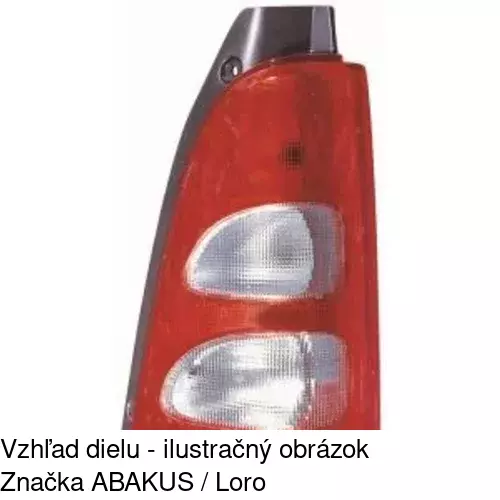 Zadné svetlo POLCAR 5503885E