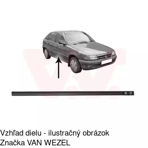 Lišta dverí POLCAR 55070038