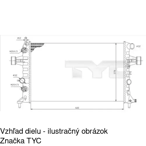 Chladiče vody POLCAR 550808-2 - obr. 1