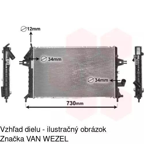 Chladiče vody POLCAR 550808B5 - obr. 5