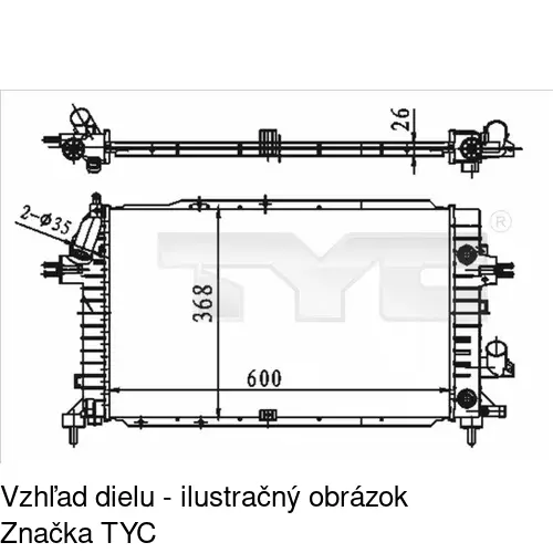 Chladiče vody POLCAR 550908-8