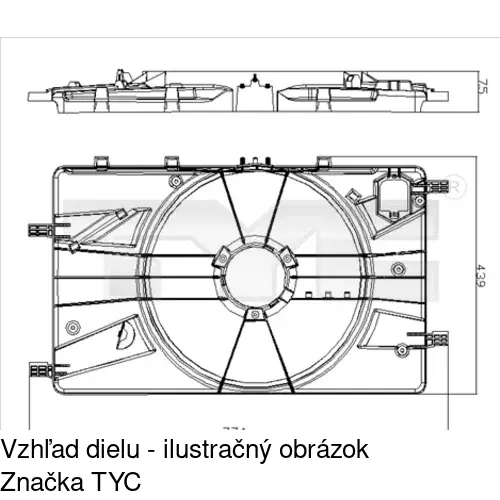 Ventilátory chladičov POLCAR 551123W6