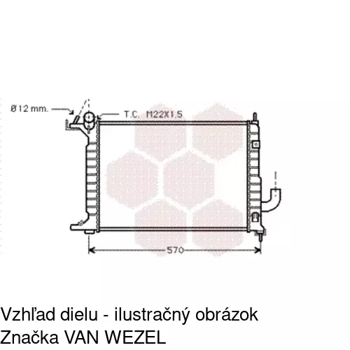 Chladiče vody POLCAR 551608A5 - obr. 1