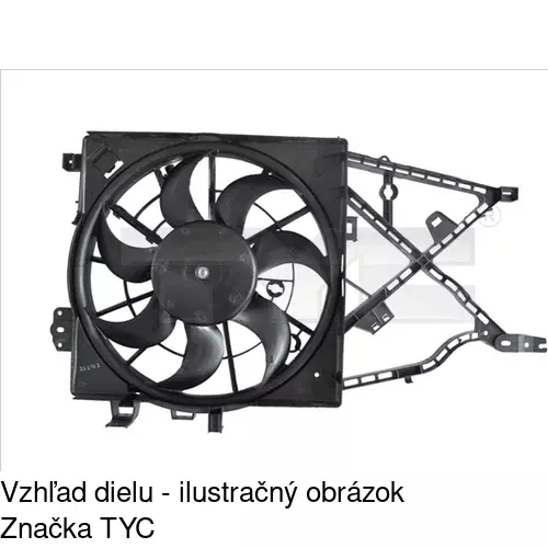 Ventilátory chladičov POLCAR 551623W1