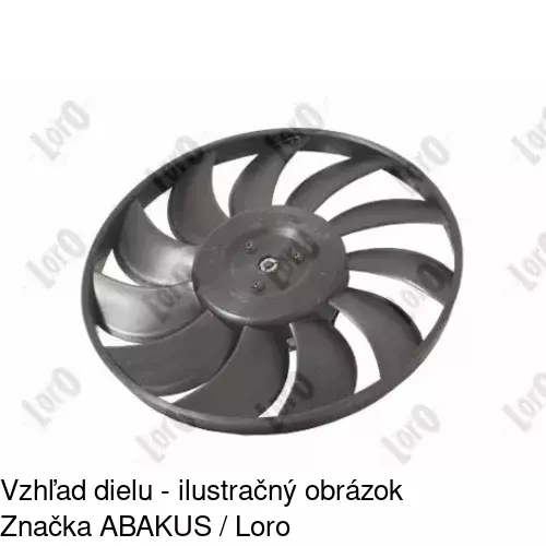 Ventilátor bez krytu / podpery POLCAR 551823U3X - obr. 1