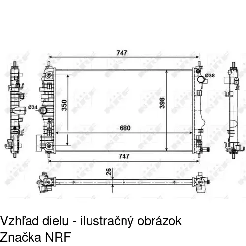 Chladiče vody POLCAR 552008-5 - obr. 1