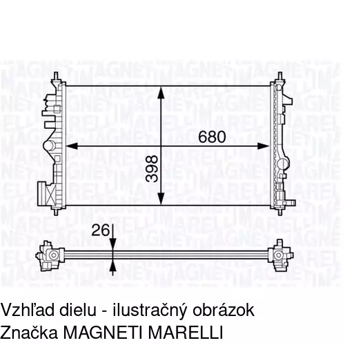 Chladiče vody POLCAR 5520083K - obr. 1