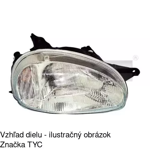 Hlavný reflektor POLCAR 555509-V