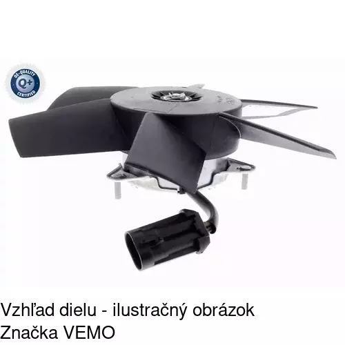 Ventilátor bez krytu / podpery POLCAR 555523U4