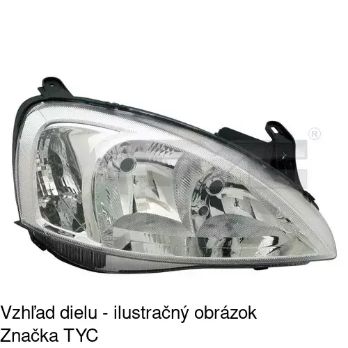 Hlavný reflektor POLCAR 5556093V - obr. 2