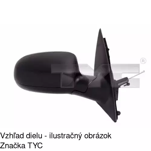 Rám vonkajšieho zrkadla POLCAR 555654TM