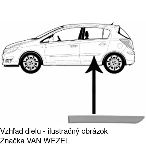 Lišta dverí 55580043 /POLCAR/