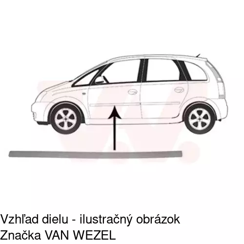 Lišta dverí 55590033 /POLCAR/