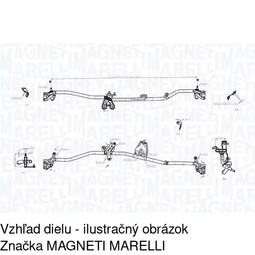 Náhon stieračov bez motora POLCAR 5559MWP1 - obr. 1