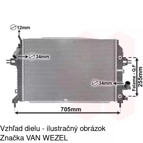 Chladiče vody POLCAR 556108-2 - obr. 4