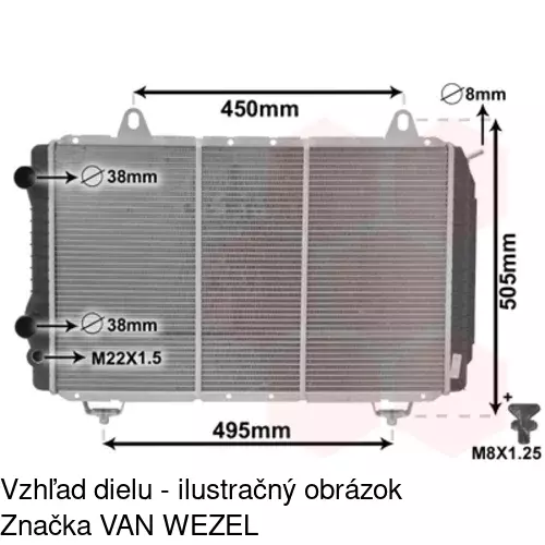 Chladiče vody 570108-2 /POLCAR/ - obr. 3