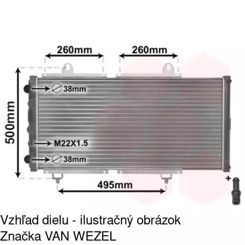 Chladiče vody POLCAR 570108A2 - obr. 2