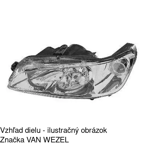 Hlavný reflektor 570909-E /POLCAR/ - obr. 3