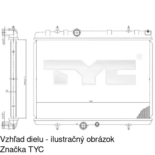 Chladiče vody POLCAR 571008-4 - obr. 2