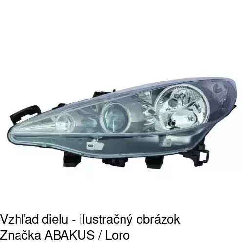 Hlavný reflektor 5724092E /POLCAR/