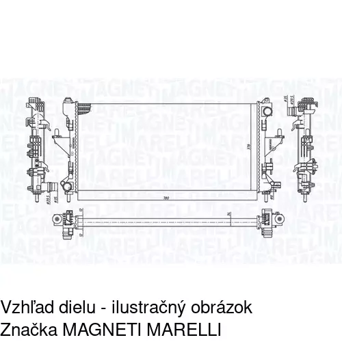 Chladiče vody POLCAR 577008B3 - obr. 1