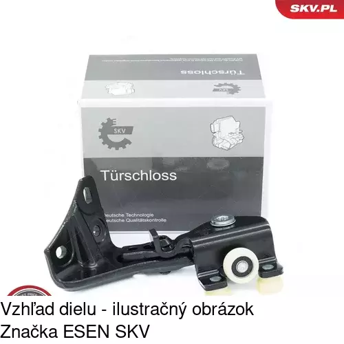 Vozík - kolieska pant posuvných dverí POLCAR 5770Z-70A - obr. 4