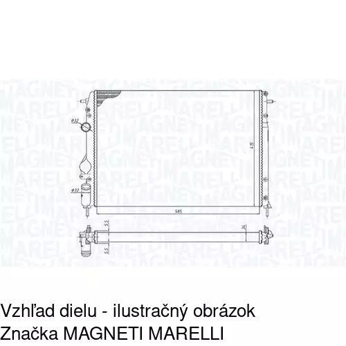 Chladiče vody POLCAR 601108A1 - obr. 1