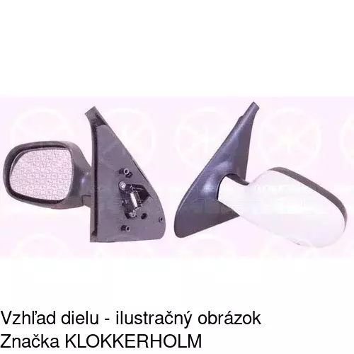 Vonkajšie zrkadlo POLCAR 6016525E