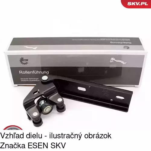 Vozík - kolieska pant posuvných dverí POLCAR 6026Z-70 - obr. 4